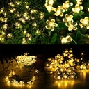 Solar Powered LED Cherry Blossoms Light String 5/7M