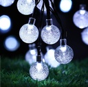 Solar Powered LED Crystal Bubble Ball Light String 4M/5M/7M