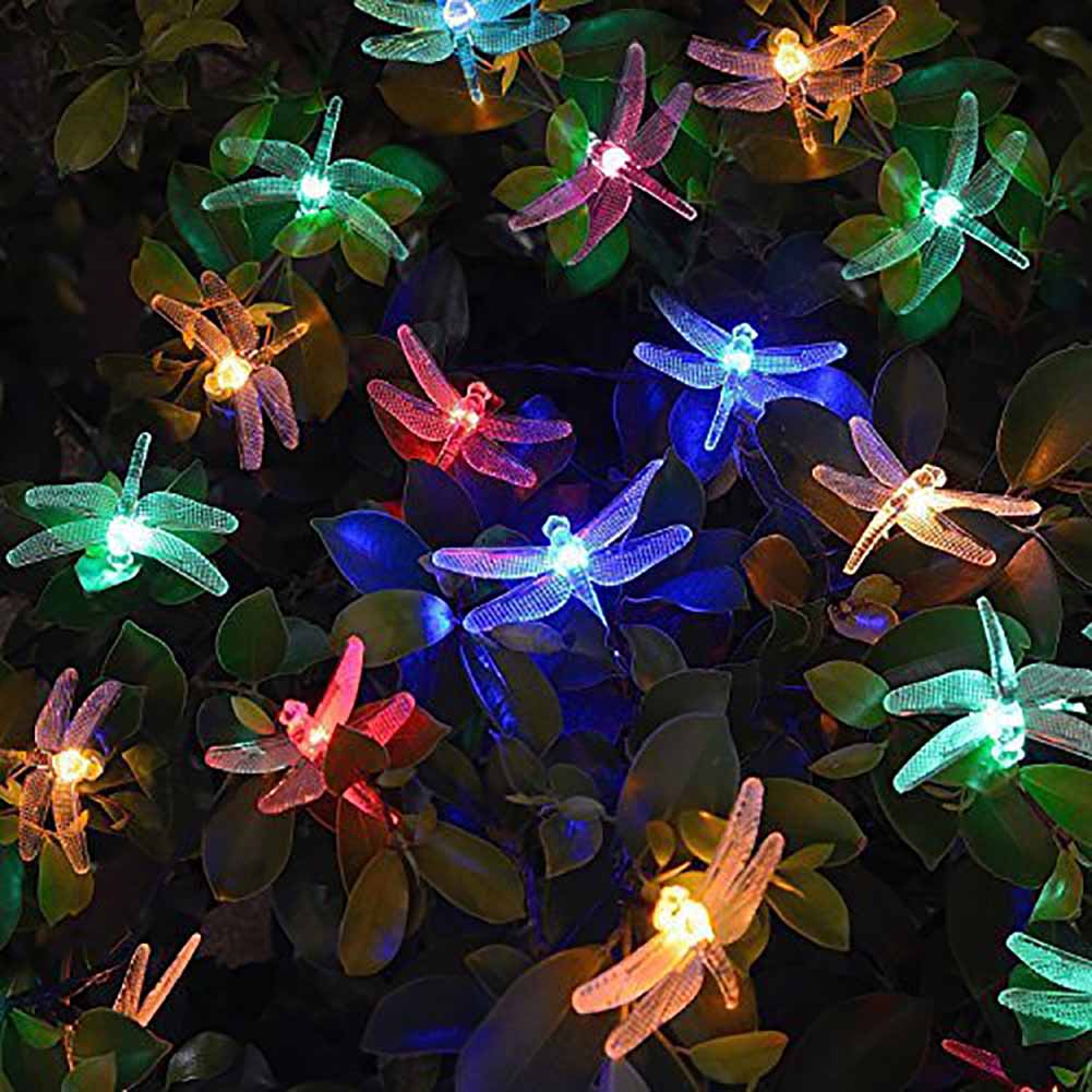 Solar Powered LED Dragonfly Light String 4M/5M