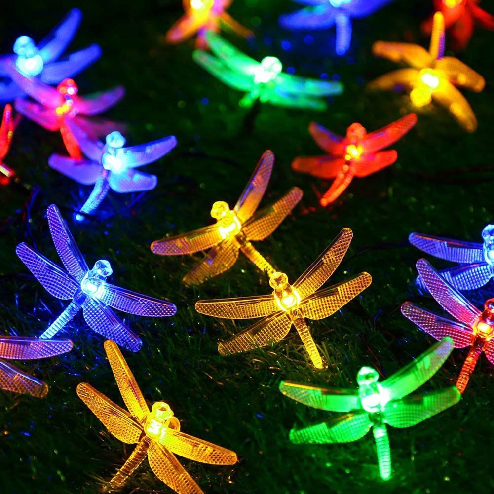 Solar Powered LED Dragonfly Light String 4M/5M