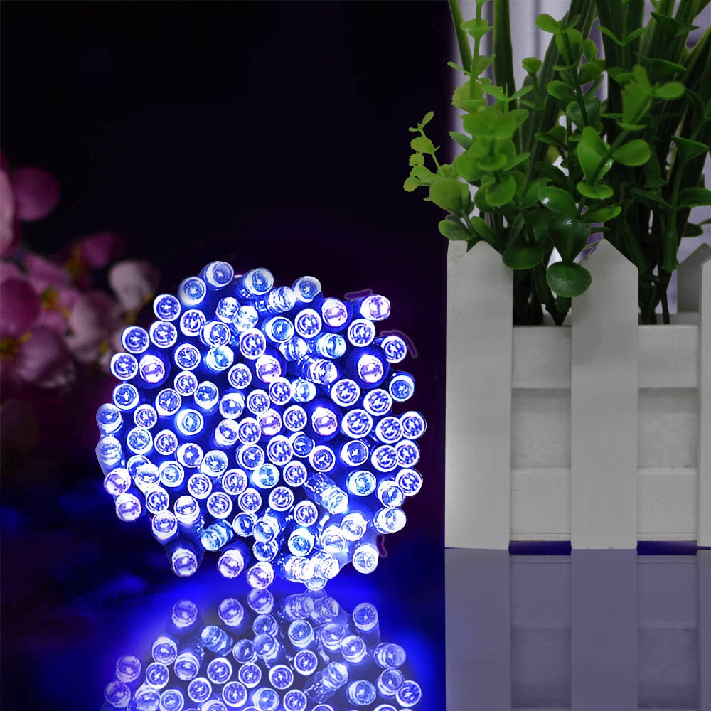 Solar Powered LED Fairy Light String 7M/12M/22M 8 Modes