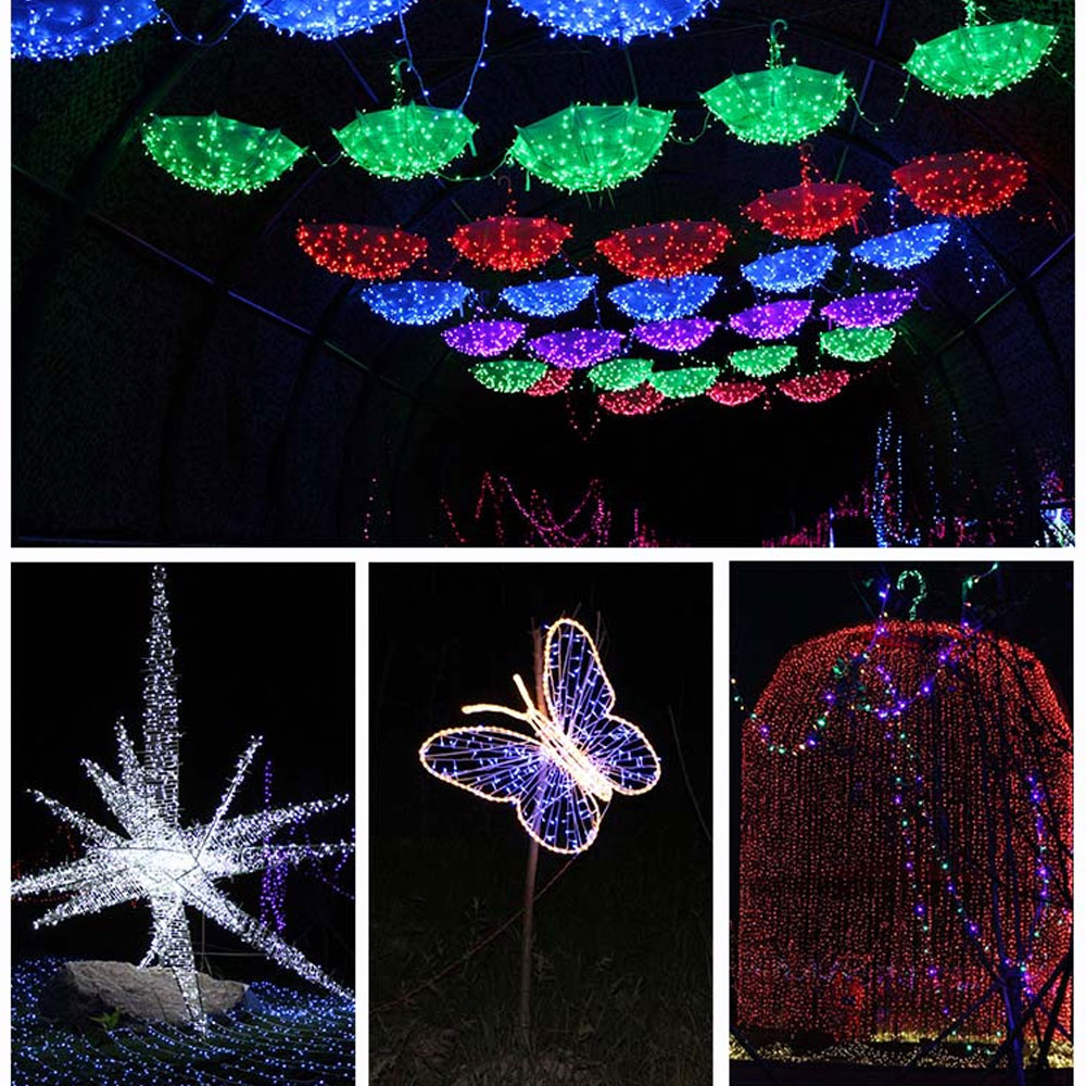 Solar Powered LED Fairy Light String 7M/12M/22M 8 Modes