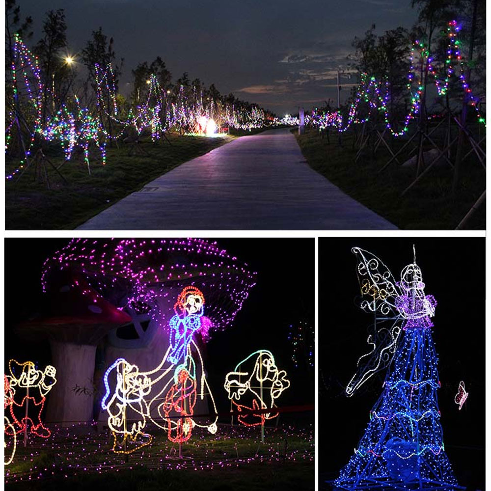 Solar Powered LED Fairy Light String 7M/12M/22M 8 Modes