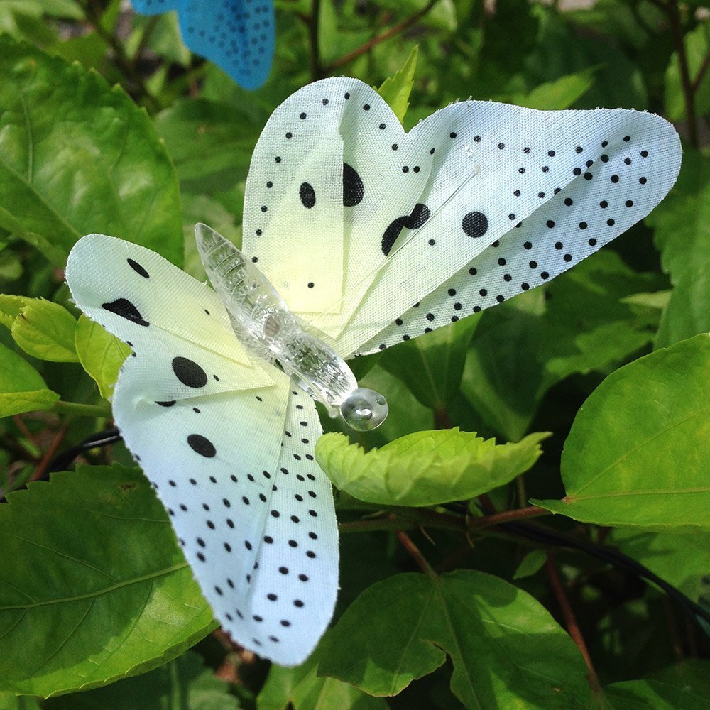 Solar Powered LED Butterfly Light String 4.8M