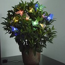 Solar Powered LED Butterfly Light String 4.8M