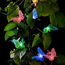 Solar Powered LED Butterfly Light String 4.8M