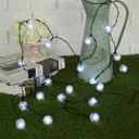 Solar Powered LED Snow Ball Light String 3M