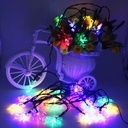 Solar Powered LED Snowflake Light String 4.8M