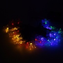 Solar Powered LED Snowflake Light String 4.8M