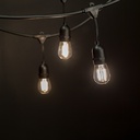 String Lights - 23' - 10 LED Warm White Pendant Socket Commercial Grade Outdoor