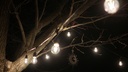 String Lights - 23' - 10 LED Warm White Pendant Socket Commercial Grade Outdoor