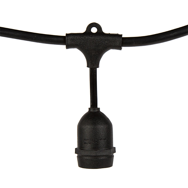 String Lights - 23' - 10 Pendant Socket Commercial Grade Outdoor | SatisLED