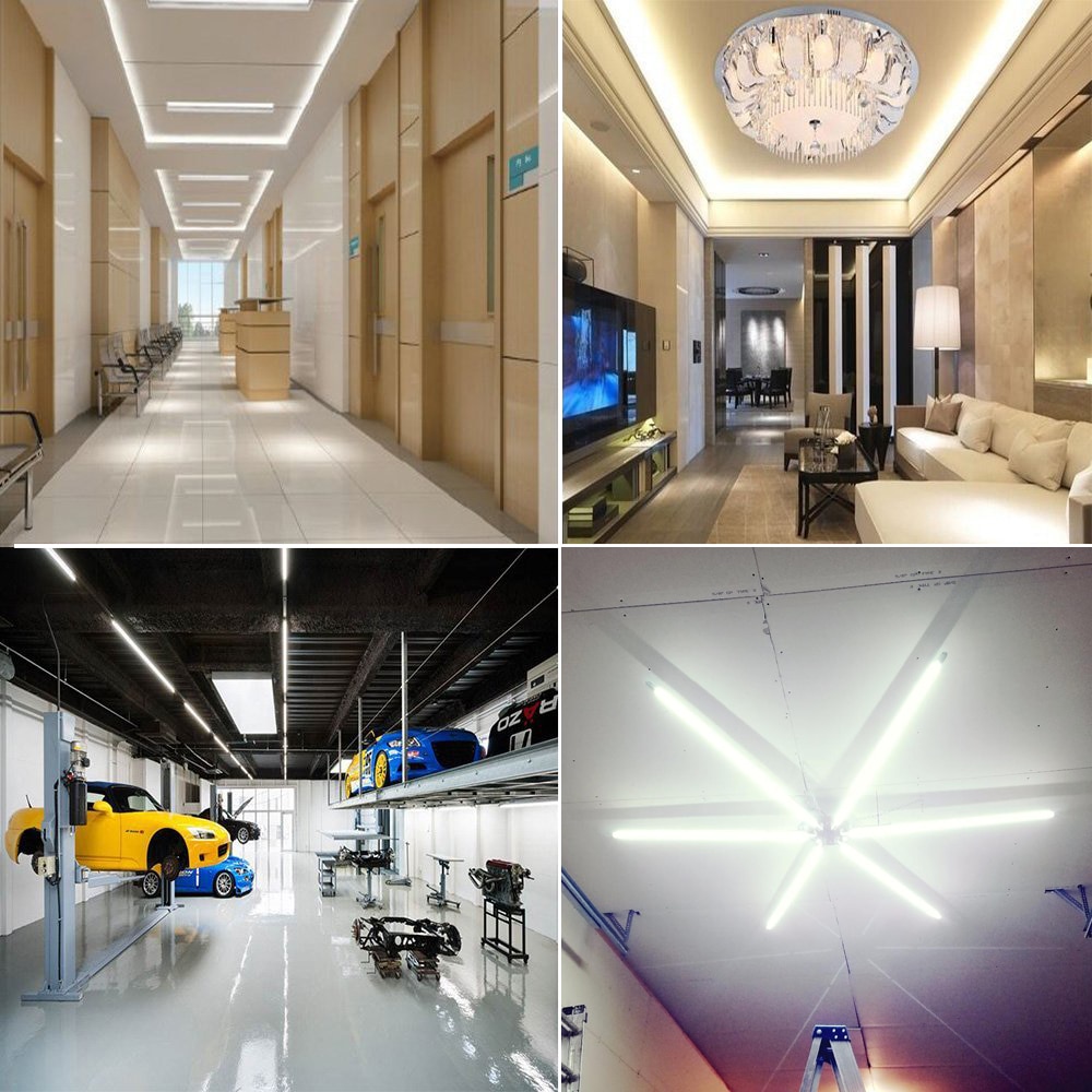 T8 LED Integrated Tube Light 0.6m/0.9m/1.2m/1.5m AC 160V-260V Emitting White/Warm White 