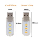 Mini 3LEDs 8LEDs USB 5V 5730 SMD LED Night light Camping Bulb for PC Laptops Notebook Reading Mobile Charger Light