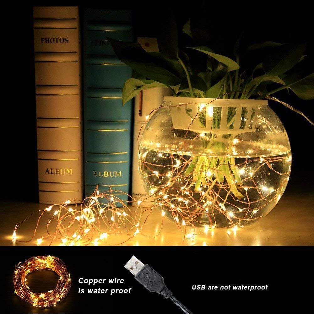  USB Powered LED Fairy Light String Copper Wire 1/2/3/4/5/6/10M