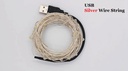 USB Powered LED Fairy Light String Silver Wire 1/2/3/4/5/10M