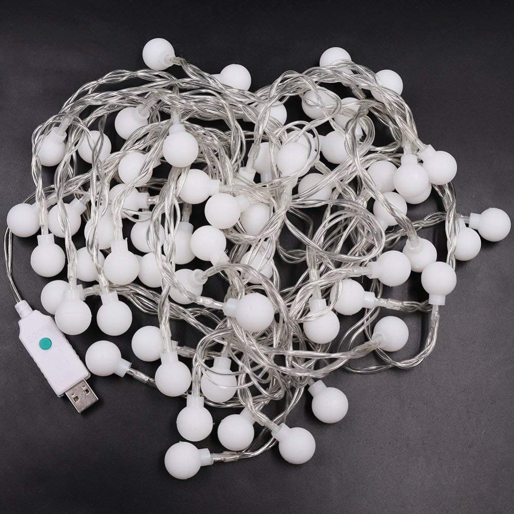 USB Powered LED Ball Light String 3M