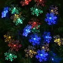 USB Powered LED Snowflake Light String 6M/10M 8 Modes