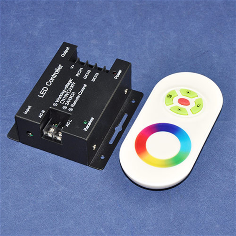 Touch Remote wireless High voltage RGB Controller (Metal Case)