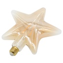 4W E27 Big Five-pointed Star LED Edison Bulb 220-240V Home Light LED Filament Light Bulb