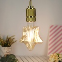 4W E27 Five-pointed Star LED Edison Bulb 220-240V Home Light LED Filament Light Bulb