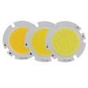 10W 15W 20W 25W 30W LED COB Module LED COB Round Panel DC 30V 59.5mm PCB 42mm Emitting Area Warm/ Natural White /White