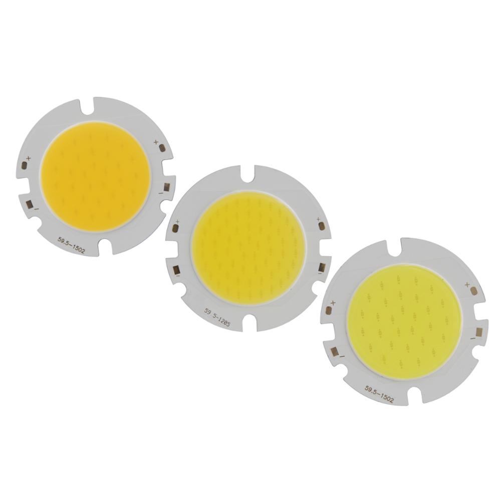 10W 15W 20W 25W 30W LED COB Module LED COB Round Panel DC 30V 59.5mm PCB 42mm Emitting Area Warm/ Natural White /White