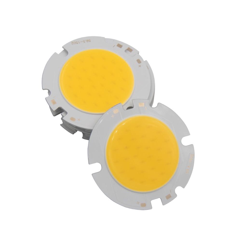 10W 15W 20W 25W 30W LED COB Module LED COB Round Panel DC 30V 59.5mm PCB 42mm Emitting Area Warm/ Natural White /White