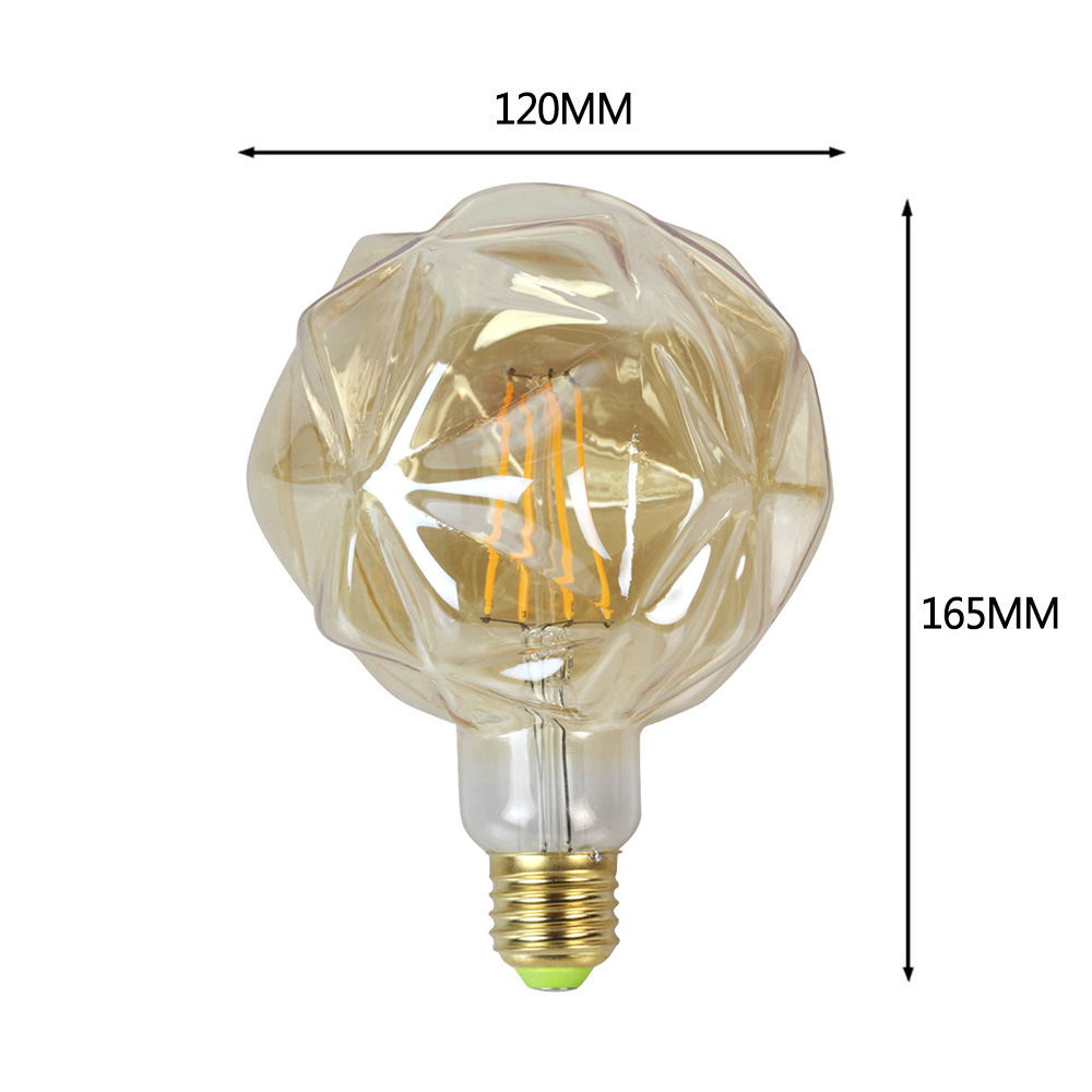 4W E27 G120 Lotus LED Edison Bulb 220-240V Home Light LED Filament Light Bulb