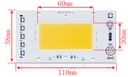 30W 40W 50W Driverless LED Light COB Chip Spotlight Size 110x58mm Emitting 60x30mm