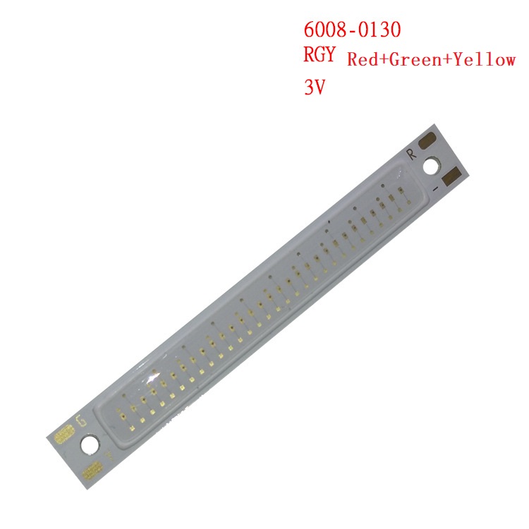 3W LED COB Light Bar Module 2.5-3V 1000mA RGY Red Green Yellow 6500K 60*8mm
