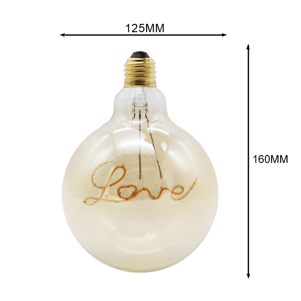 4W E27 G125 LED Edison Bulb AC110V/220V Home Light LED Filament Light Bulb