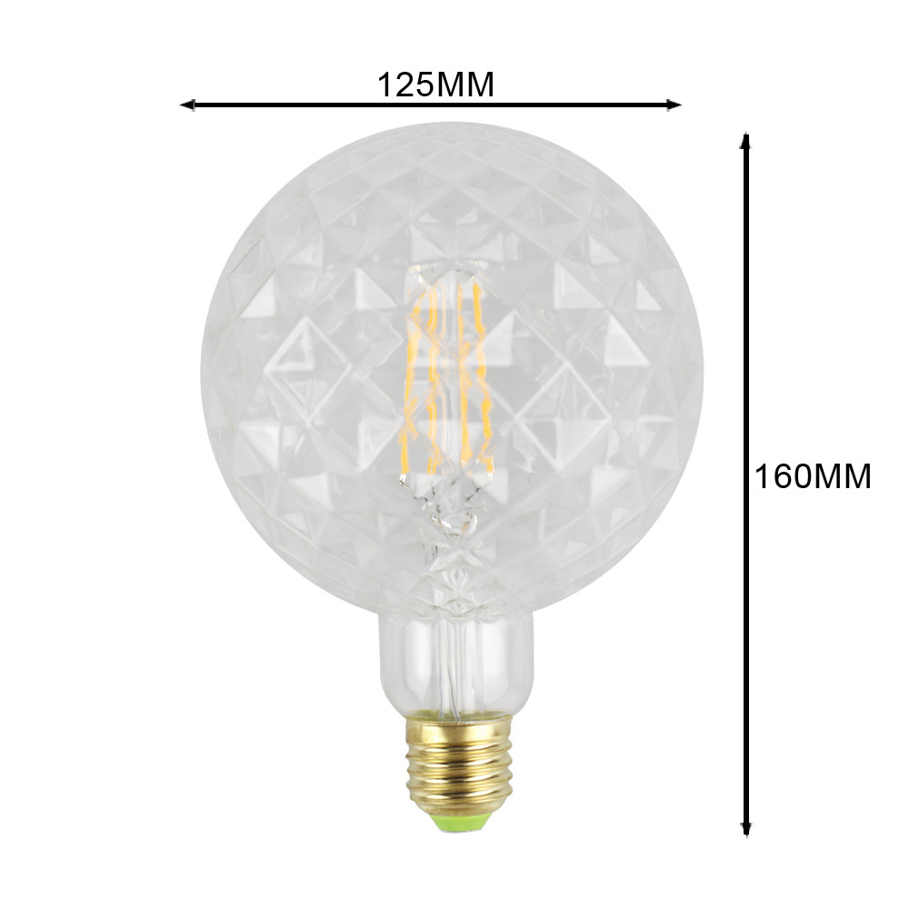 4W E27 G125 Pineapple LED Edison Bulb AC220V Home Light LED Filament Light Bulb