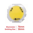 30W 40W 50W Driverless LED Light COB Chip Spotlight Size 76mm Emitting 56mm