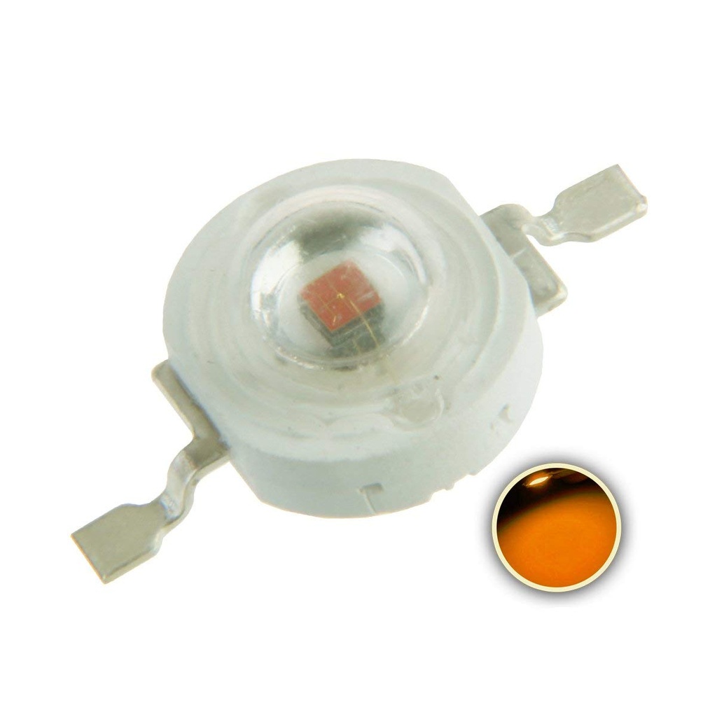 3W High Power LED Emitter Golden Yellow Pink (Full Spectrue) White Full Spectrue