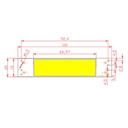 3W LED COB Light Bar Module Warm White/ White DC 9V 100*20mm