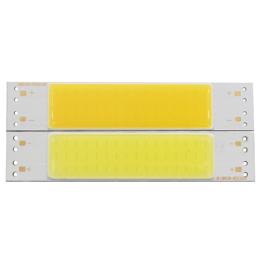 3W LED COB Light Bar Module Warm White/ White DC 9V 100*20mm