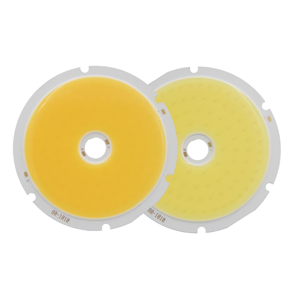 50W LED COB Module LED COB Round Panel DC30V/1600mA 80MM Warm/Natural/White