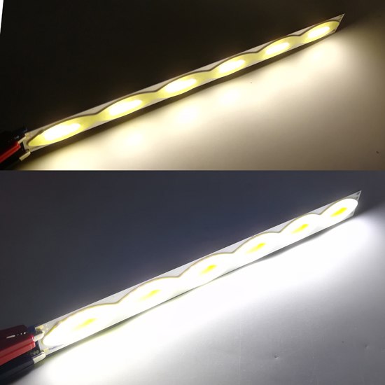 3W Plus 3W LED COB Light Bar Module 204*18mm Yellow White DC 12V 