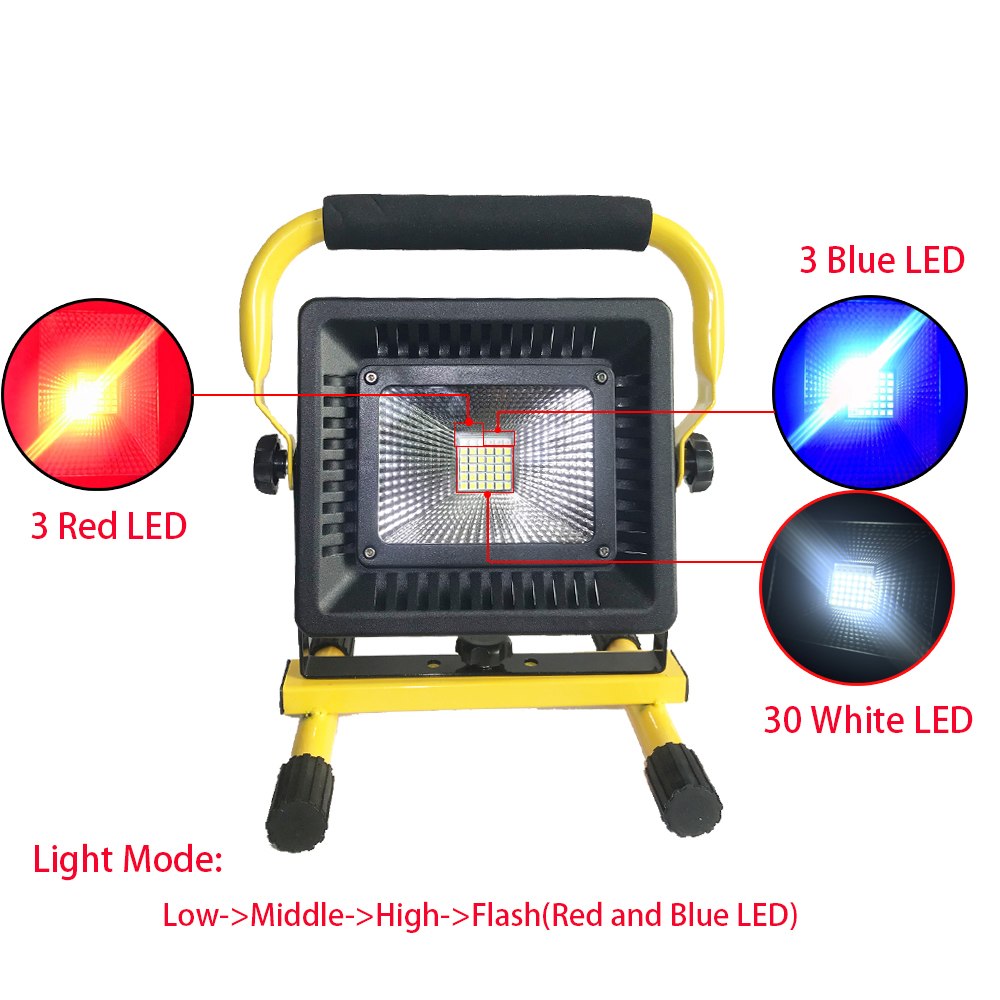 50W Recharge Portable LED Floodlight Waterproof IP65 LED Camping Lamp