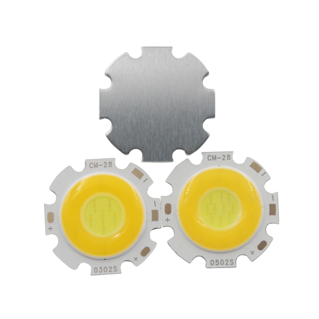 3W 5W 7W 10W LED COB Module LED COB Round Panel 300mA 28mm PCB 20mm Emitting Area Warm White + White