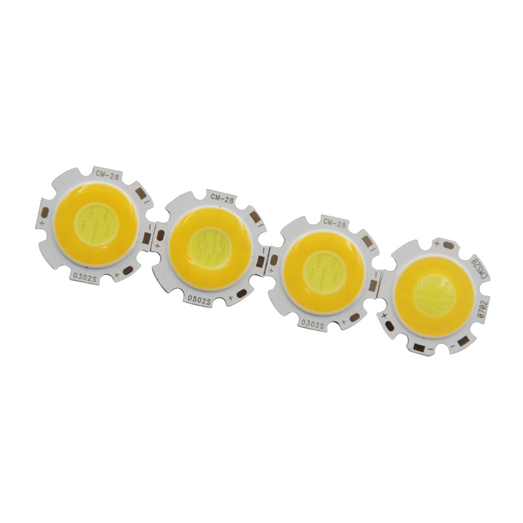 3W 5W 7W 10W LED COB Module LED COB Round Panel 300mA 28mm PCB 20mm Emitting Area Warm White + White