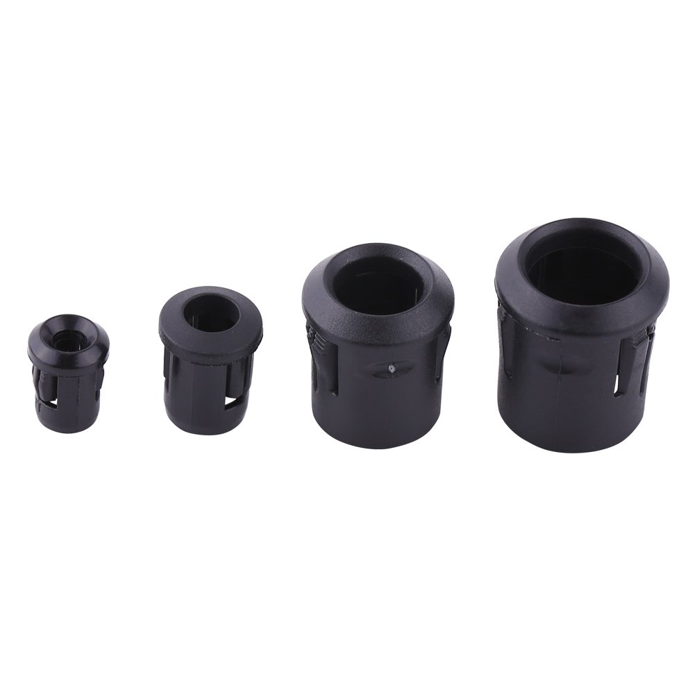 Plastic Black Lamp Socket Diode Holder Clip Bezel Mount 3mm 5mm 8mm 10mm LED Holders Panel Display 