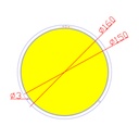 200W LED COB Module LED COB Round Panel DC 12V 160mm PCB 150mm Emitting Area Warm White