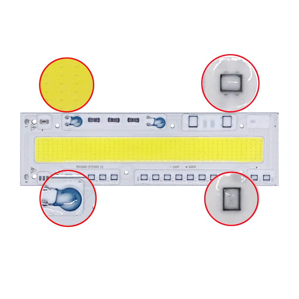 30W/50W/70W/100W/120W/150W Led Cob Chip Diode Driverless AC 110V/220V Emitting White/Warm White