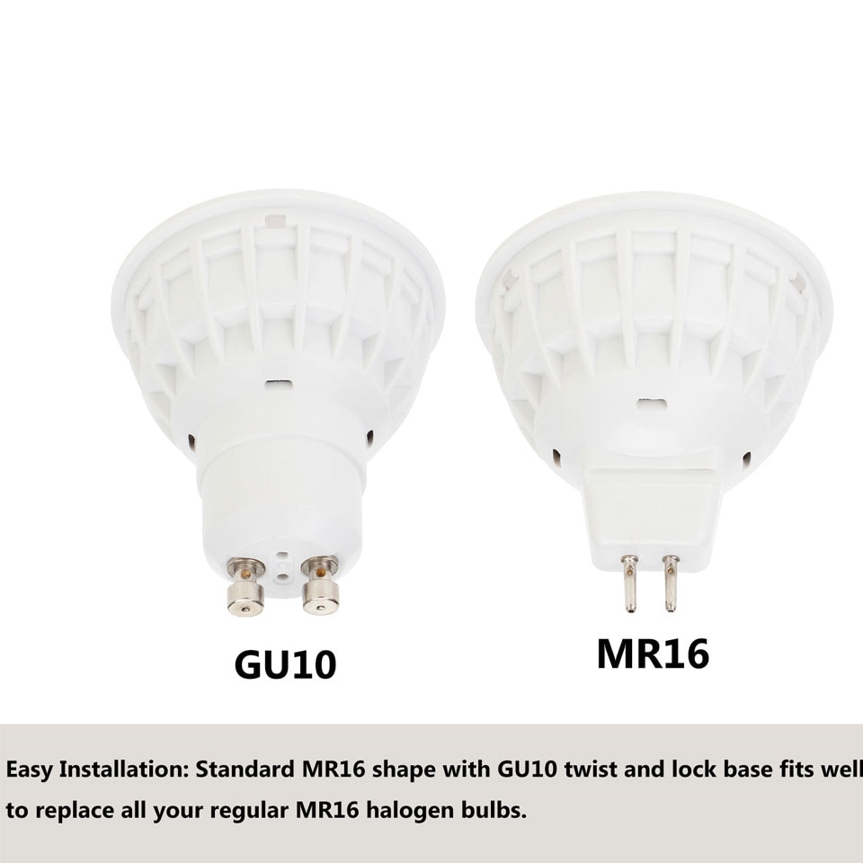 15W GU10 MR16 COB LED Bulb Lamp AC85-265V DC12V LED No Dimmable Spotlight Lens Cover