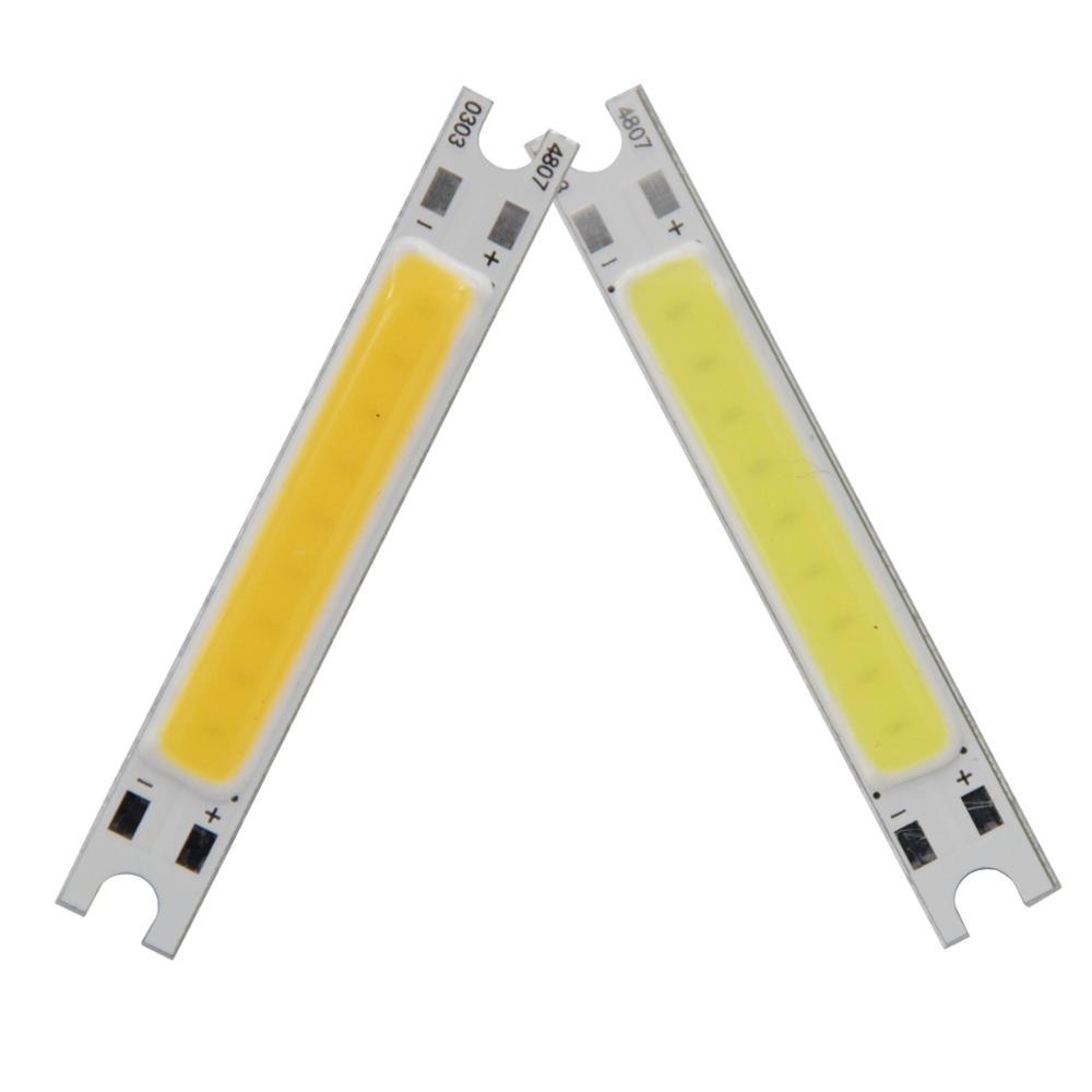 3W LED COB Light Bar Module Warm White/ White DC 9V 48mm*7mm