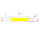 3W LED COB Light Bar Module Warm White/ White DC 9V 48mm*7mm