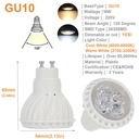15W E27 GU10 GU5.3 2835 SMD LED Bulb Lamp AC220V Home Light Aluminum Dimmable Spotlight