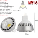 15W E27 GU10 MR16 LED Bulb Lamp AC110V/220V/85-265V DC12V Home Light Aluminum Spotlight